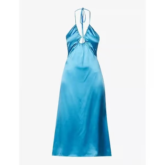 NWT Reformation Antoni Silk Midi Dress - Picture 3 of 8